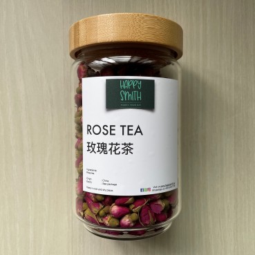 Rose Tea glass jar gift set