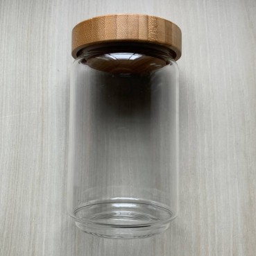Glass Jar with Bamboo Lid 750ml