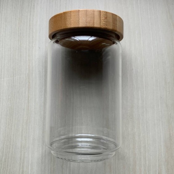 Glass Jar with Bamboo Lid 750ml