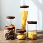 Glass Jar with Bamboo Lid 750ml